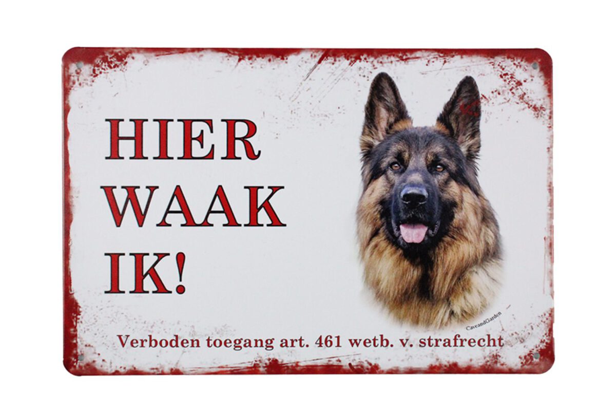 Metalen bord Duitste herder