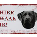 Metalen bord Labrador