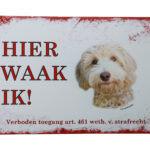 Metalen bord Labra Doodle — foto 1
