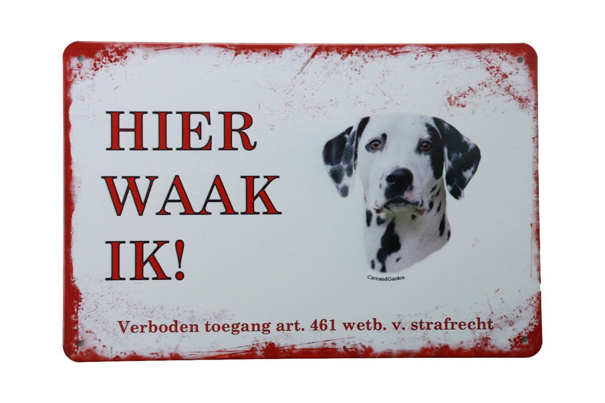 Metalen bord Dalmatier