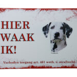 Metalen bord Dalmatier