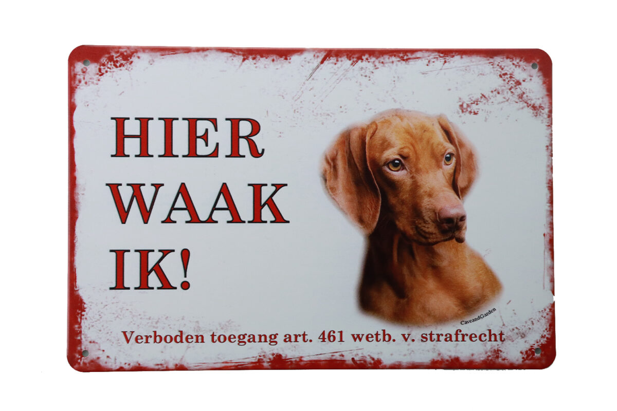 Metalen bord Vizsla
