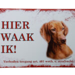 Metalen bord Vizsla