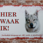 Metalen bord Tsjechische wolfshond — foto 2