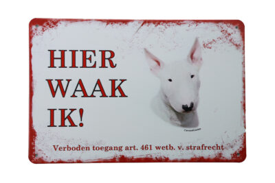 Metalen bord Bulls terrier