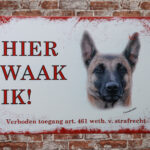 Metalen bord Mechelse herder — foto 2