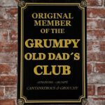 Metalen bord Grumpy old dad — foto 2