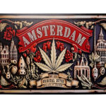 Metalen bord Amsterdam 2