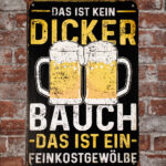 Metalen bord Das ist kein dicker — foto 2