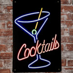 Metalen bord Cocktails — foto 2
