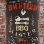 Metalen bord Backyard BBQ 2 — foto 2