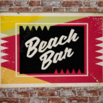 Metalen bord Beach Bar — foto 2
