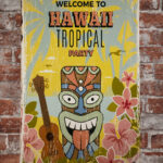 Metalen bord Tropical party — foto 2