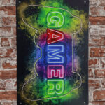 Metalen bord Gamer — foto 2