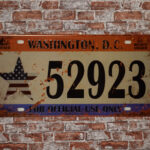 Metalen bord Washington — foto 2