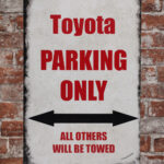 Metalen bord Toyota parking 2 — foto 2