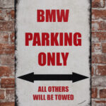 Metalen bord BMW parking — foto 2