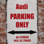 Metalen bord Audi parking — foto 2