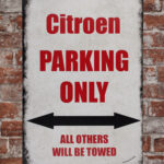 Metalen bord Cirtoen parking — foto 2