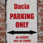 Metalen bord Dacia parking — foto 2