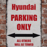Metalen bord Hyundai parking — foto 2