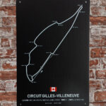 Metalen bord Circuit gilles Villeneuve — foto 2