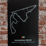 Metalen bord Yas marina circuit — foto 2