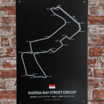 Metalen bord Marnia bay street circuit — foto 2