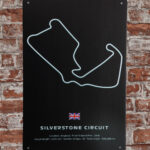 Metalen bord Silverstone curcuit — foto 2