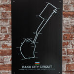 Metalen bord Baku city circuit — foto 2