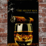 Metalen bord The silent man — foto 2
