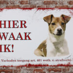 Metalen bord Jack russel — foto 2