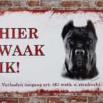 Metalen bord Cane corso — foto 2