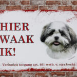 Metalen bord Shih tzu — foto 2