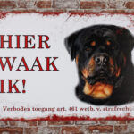 Metalen bord Rottweiler — foto 2