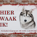 Metalen bord Husky — foto 2