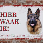 Metalen bord Duitste herder — foto 2
