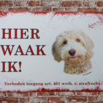 Metalen bord Labra Doodle — foto 2