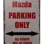 Metalen bord Mazda parking — foto 1