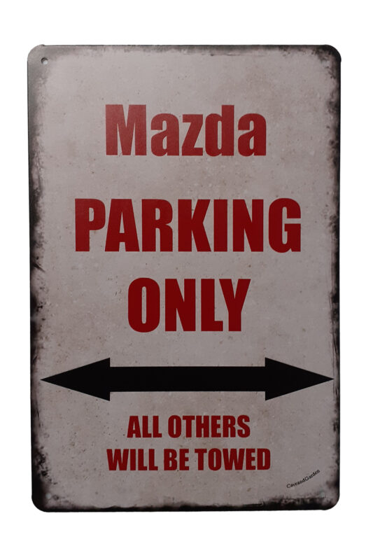Metalen bord Mazda parking