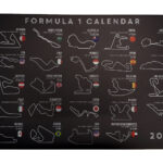 Metalen bord Formula 1 calender — foto 1