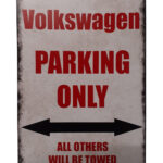 Metalen bord Volkswagen parking
