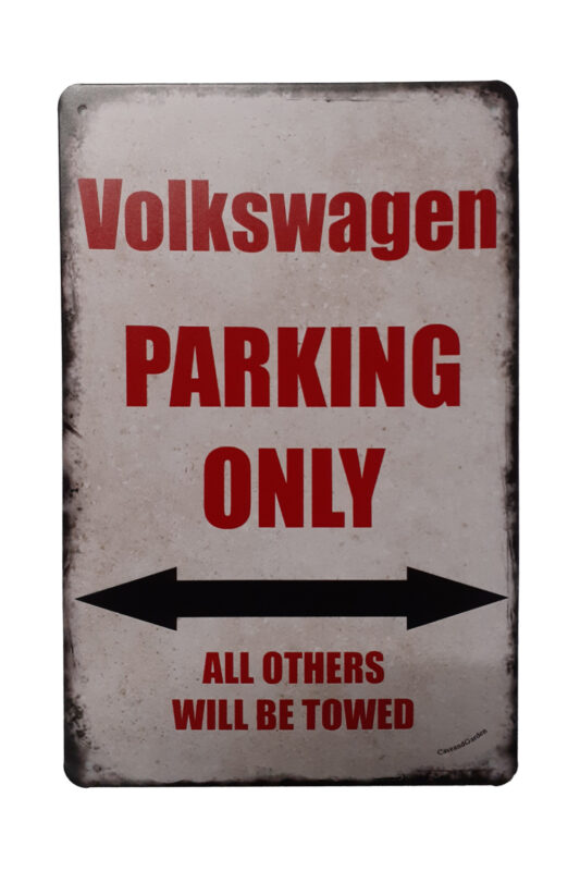 Metalen bord Volkswagen parking