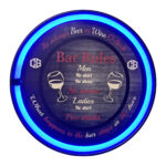 Bar rules Neon Blauw — foto 1