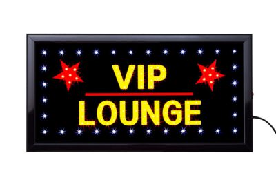 LED Bord Vip Lounge 50 x 25 cm