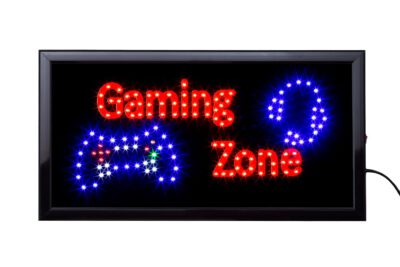 LED Bord Gaming Zone 50 x 25 cm