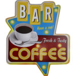 Houten bord coffee