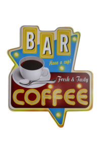 Houten bord coffee