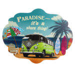 Houtren bord camper paradise