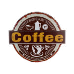 Houten bord coffee